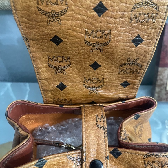 Vintage Mcm cognac Germany made back pack main image 6